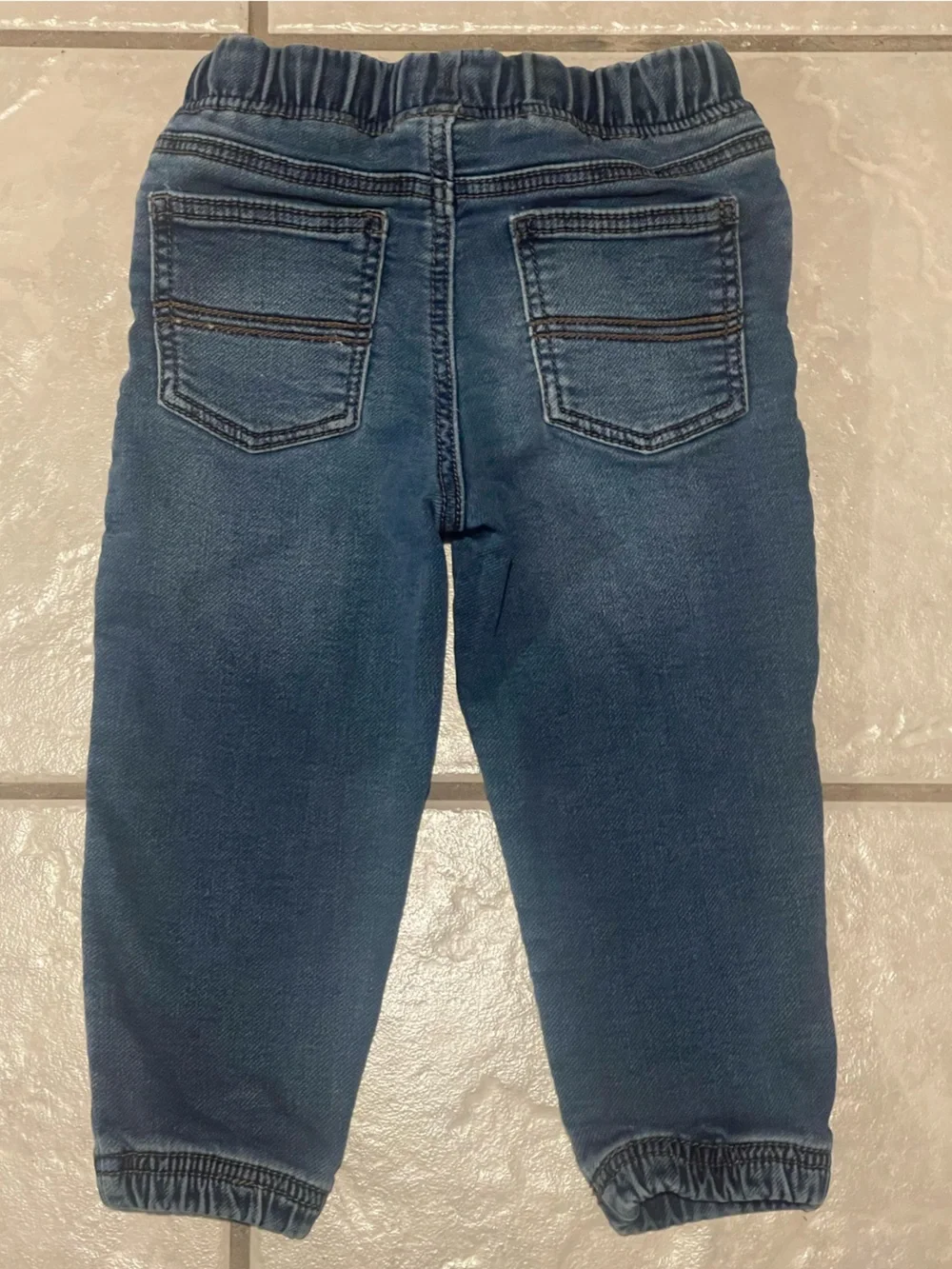 Carter's Kids Dark Blue Elastic Waist Jogger Jeans Size 24m